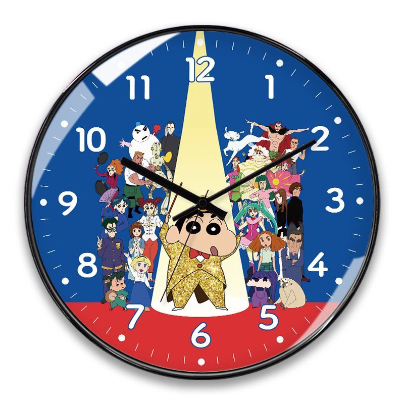 Cute Crayon Shin-Chan Wall Clo - Wall Clock Silent ulasan dan harga