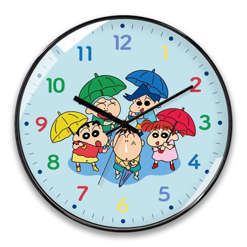 Cute Crayon Shin-Chan Wall Clo - Wall Clock Silent ulasan dan harga
