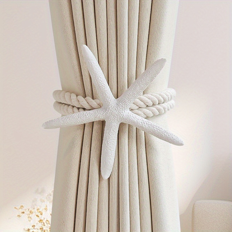 2PCS Natural Starfish Curtain  - Home Decor Curtains ulasan dan harga