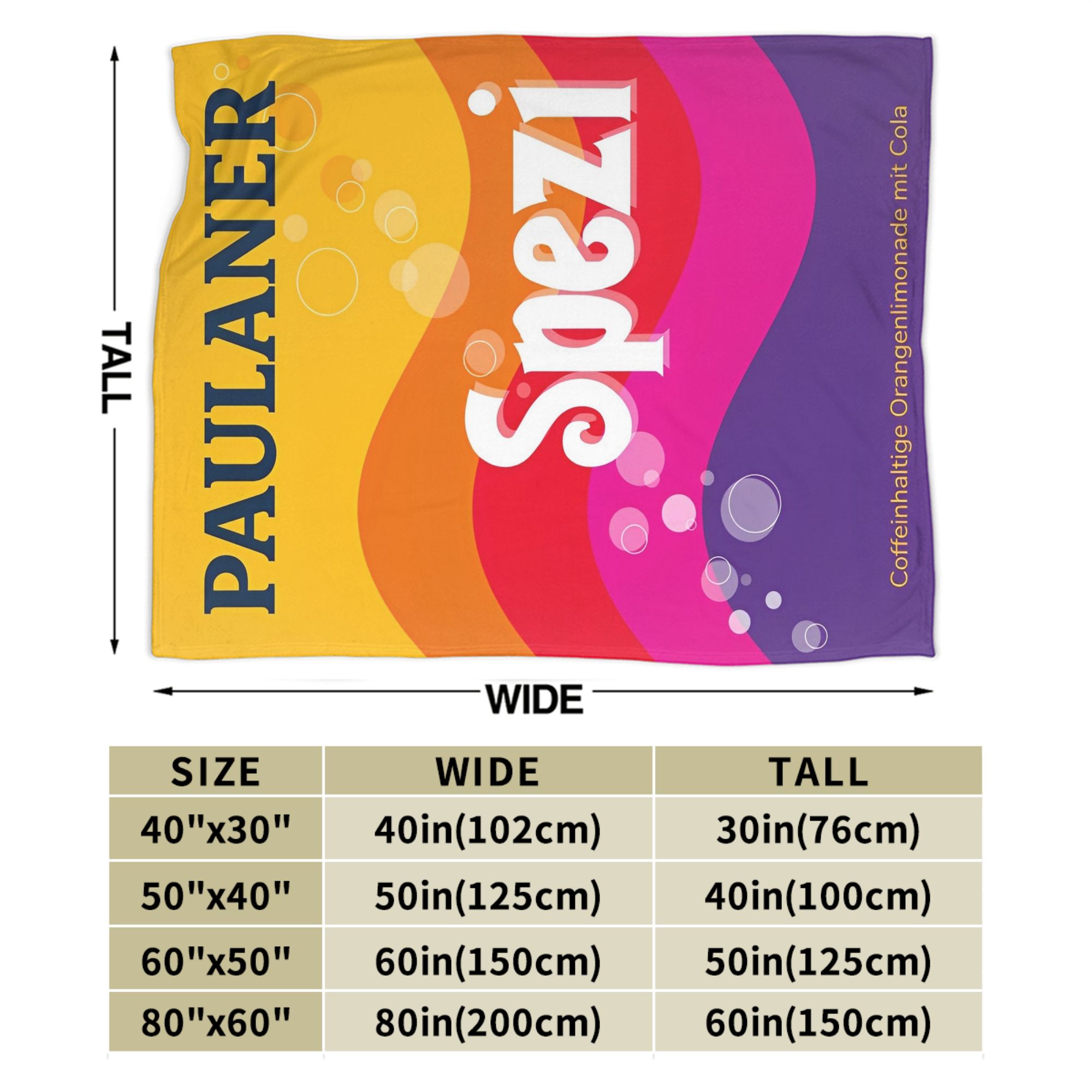 Paulaner Spezi Blankets German - Home Decor Fallout 4 ulasan dan harga