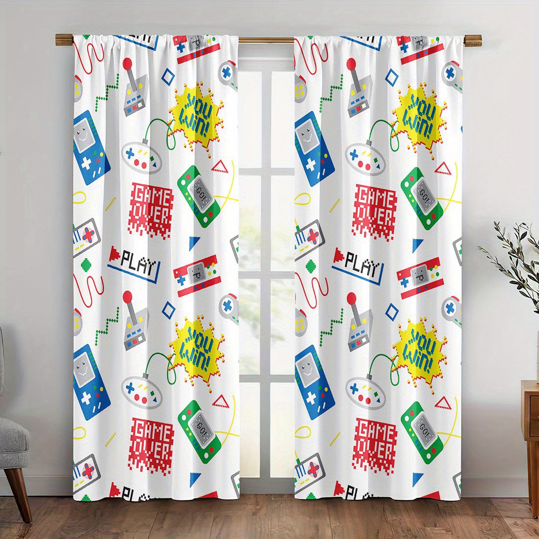 Vibrant Retro Gaming Video Gam - Home Decor Youtube Videos ulasan dan harga
