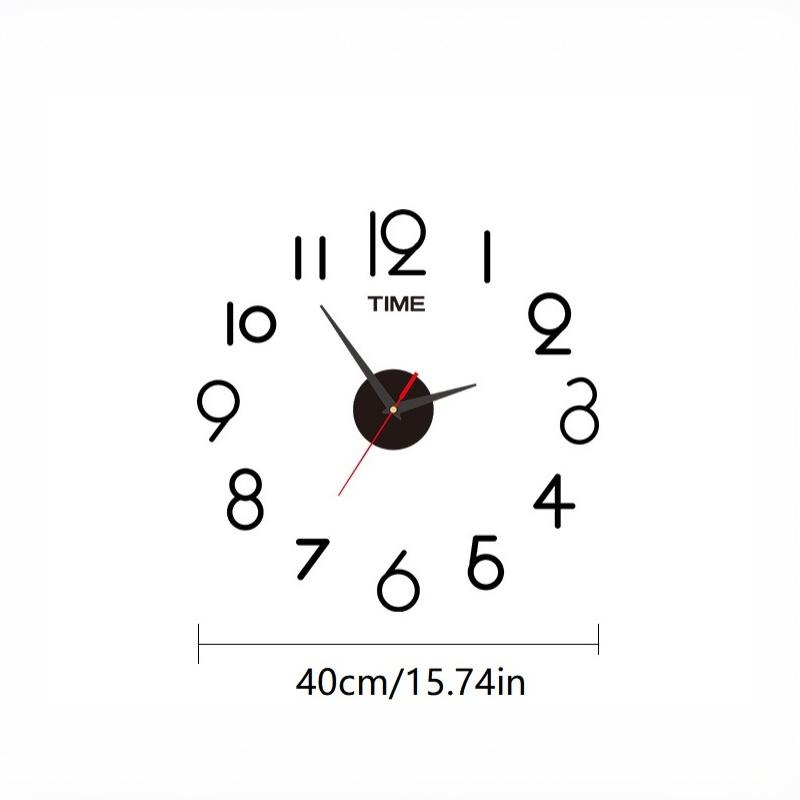 2026 New 3D DIY Large Wall Clo - Wall Clock Silent ulasan dan harga