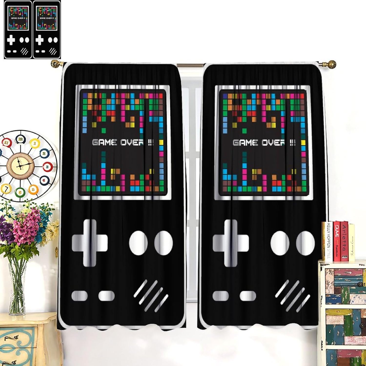 Kids Gaming Curtain for Bedroo - Home Decor Youtube Videos ulasan dan harga