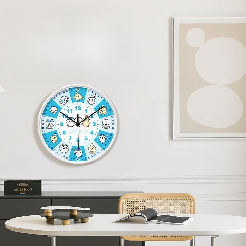 Anime Chiikawa Learning Wall C - Wall Clock Silent ulasan dan harga