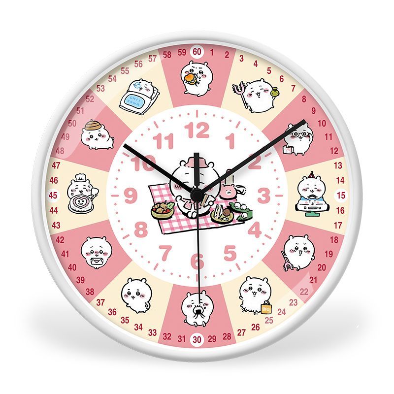 Anime Chiikawa Learning Wall C - Wall Clock Silent ulasan dan harga