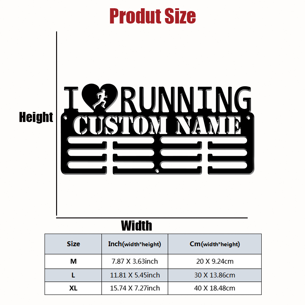 Custom I Love Running Metal Me - Home Decor Pinterest ulasan dan harga