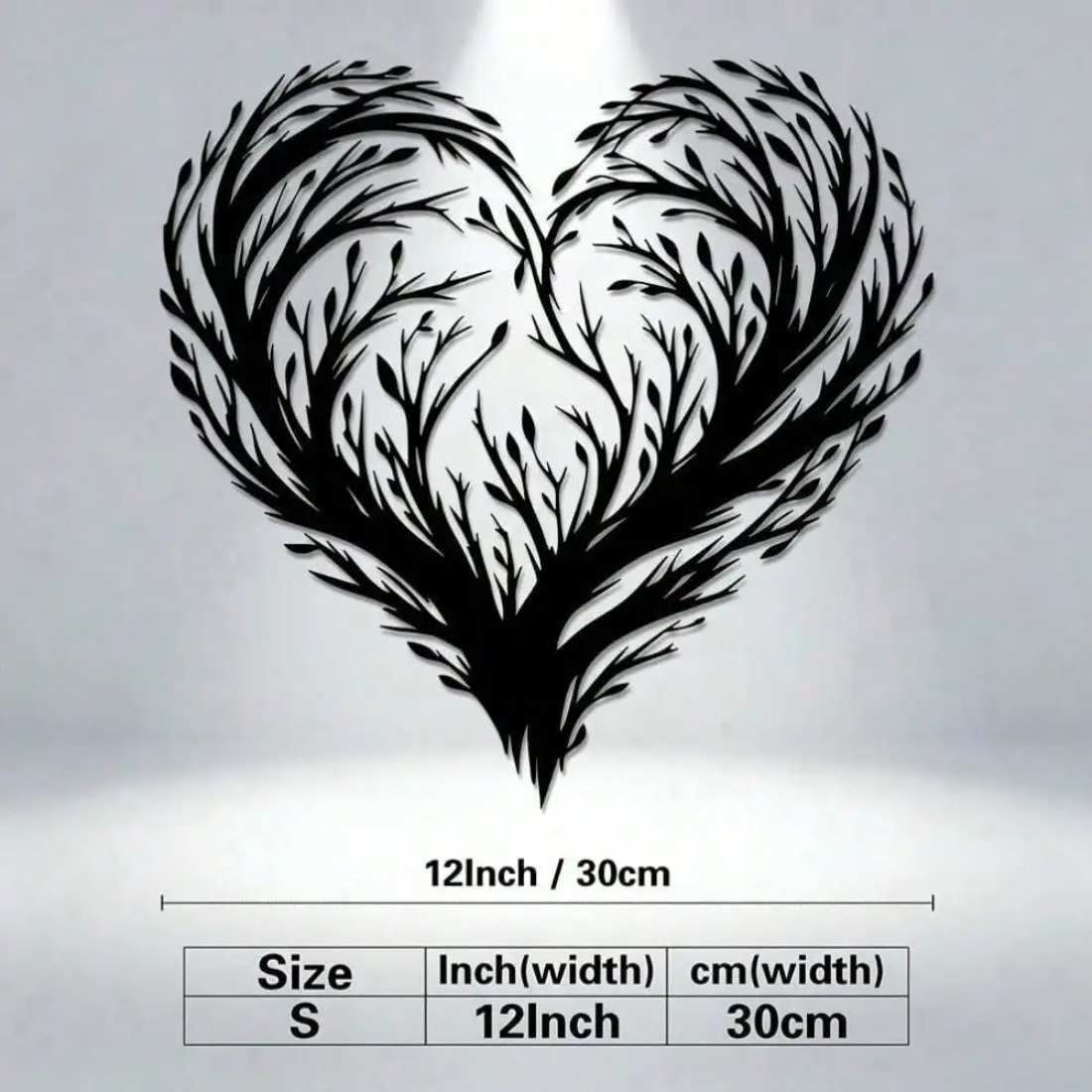 Heart Shaped Leaf Metal Wall A - Home Decor Wall Panels ulasan dan harga