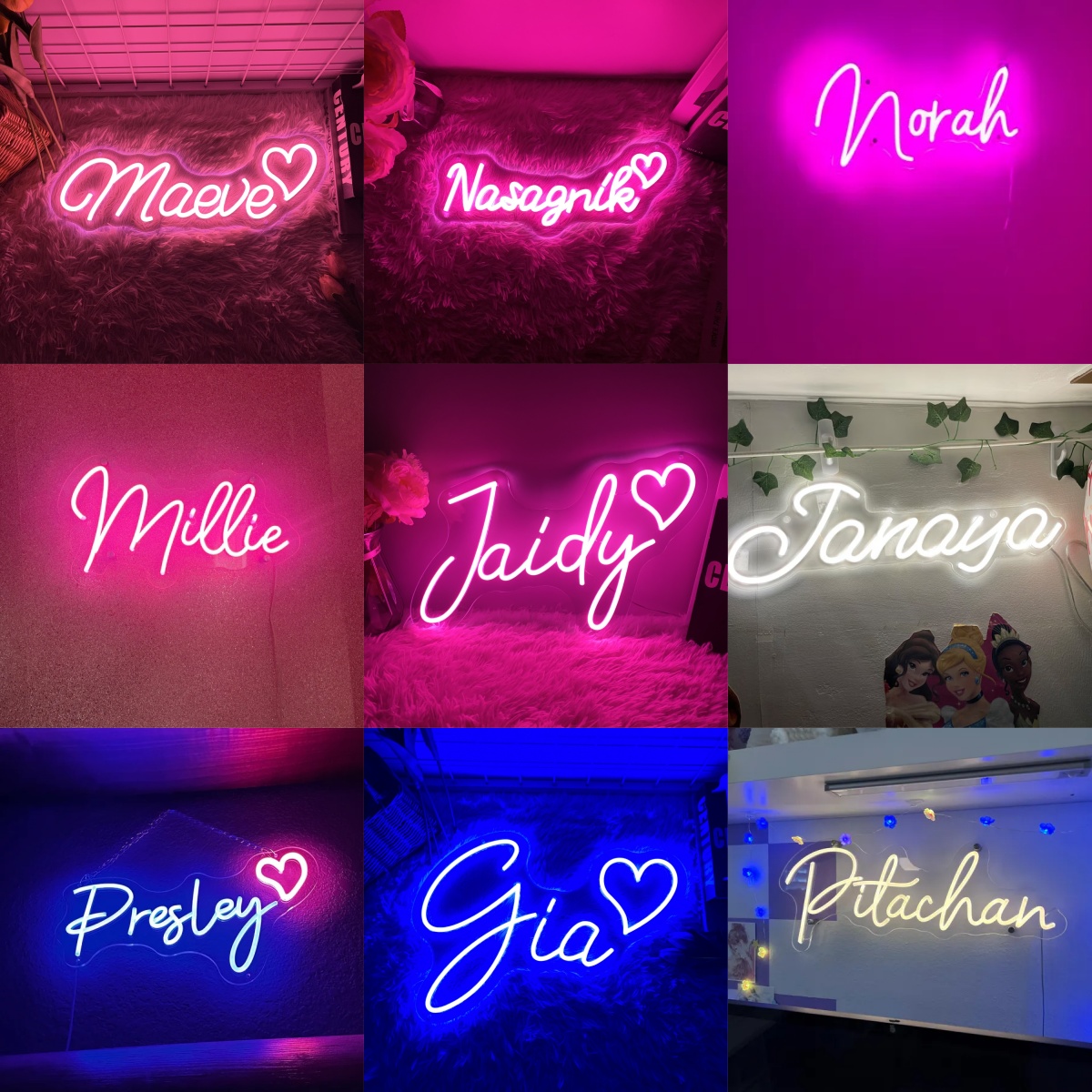Custom Neon Led Kids Name Neon - Neon Sign Led Custom ulasan dan harga