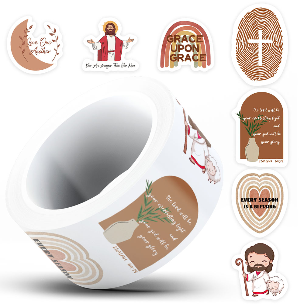 500pcs Jesus Bible Sticker For - Home Decor Wall Panels ulasan dan harga