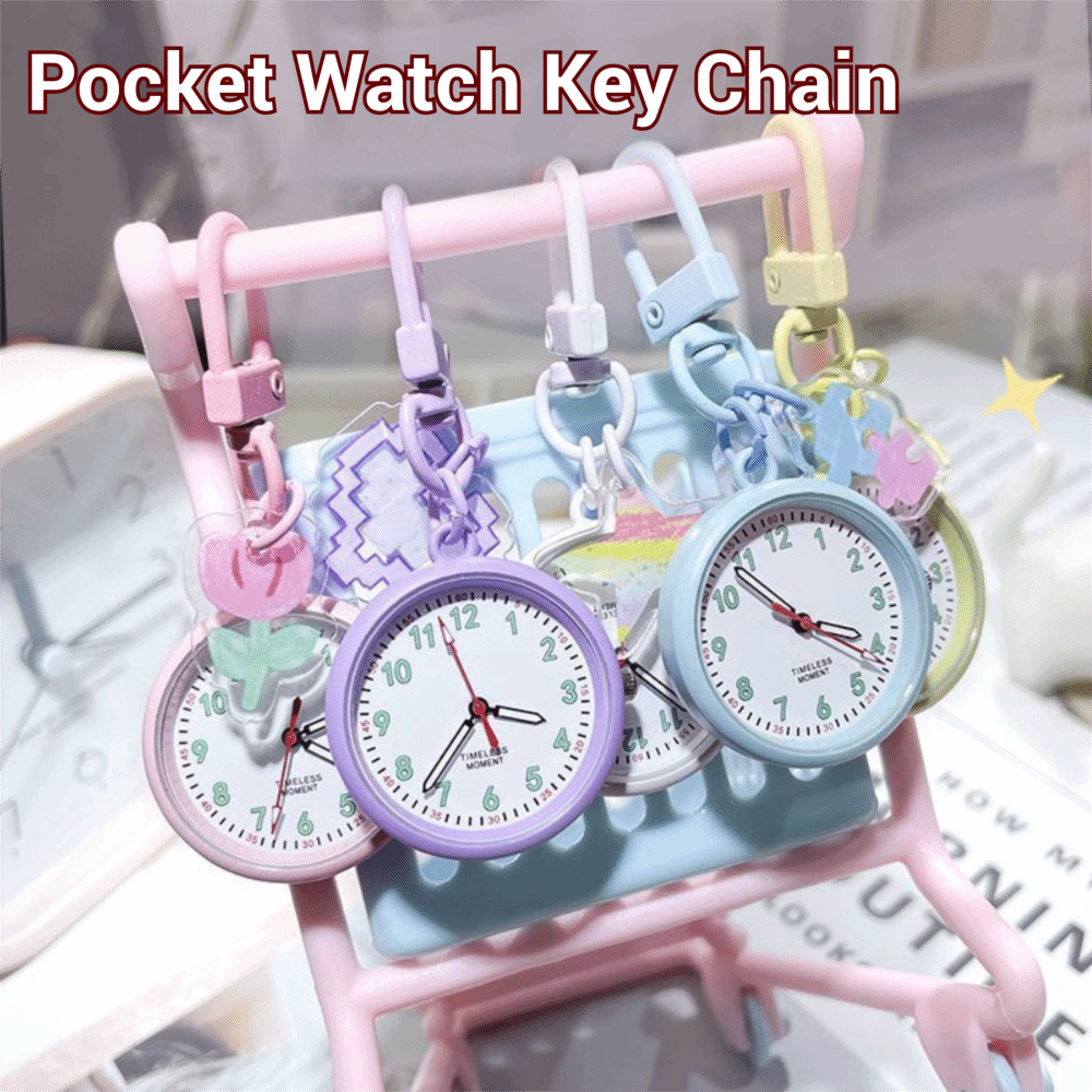 Portable Pocket Watch Key Chai - Wall Clock Silent ulasan dan harga