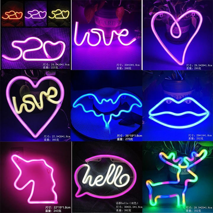 Custom LED Neon Sign with USB/ - Neon Sign Led Custom ulasan dan harga